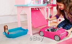 KIDS Large Deluxe DOLL HOUSE with Furniture Barbie Childrens Pretend Play 3-10 Yrs