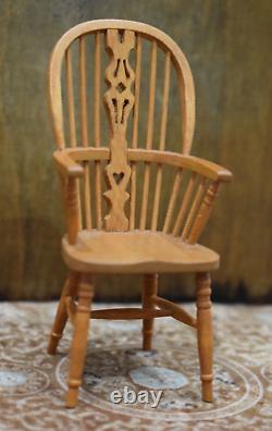 Ken Taylor UK Craftsman 1/12th Scale Dolls House Miniature Chair Rare