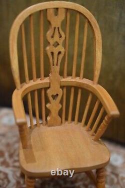 Ken Taylor UK Craftsman 1/12th Scale Dolls House Miniature Chair Rare