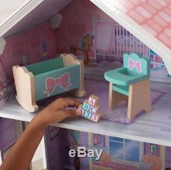 KidKraft Deluxe Wooden Big Dollhouse Doll House Barbie Size Furniture Girls Play