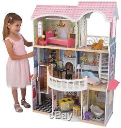 KidKraft Magnolia Mansion Dollhouse Barbie Dolls House Furniture Girls Wooden