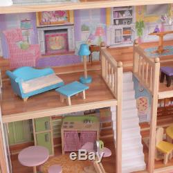 KidKraft Majestic Mansion Pretend Play Wooden Dollhouse with Furniture 65252