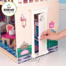 KidKraft My Dreamy Dollhouse with 14 Pieces Of Furniture For Girls 65823 New