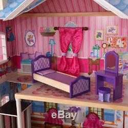 KidKraft My Dreamy Wooden Dollhouse with 14 Pieces Furniture