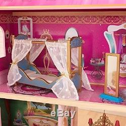KidKraft Princess Dollhouse Wooden Doll House Barbie Size Furniture Girls Play