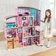 Kidkraft Wooden Dollhouse Shimmer Mansion For 12 Inch Barbie & Fashion Dolls New