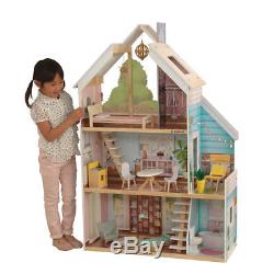 KidKraft Zoey Dollhouse 17 Pieces of Furniture Dolls House Girls Kids Childs Toy