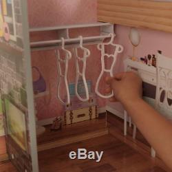 KidKraft Zoey Dollhouse 17 Pieces of Furniture Dolls House Girls Kids Childs Toy