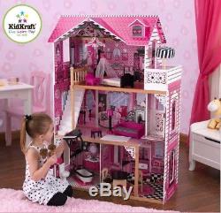 Kidkraft Amelia Dollhouse, Wooden House with Lift fits Barbie dolls. New boxed