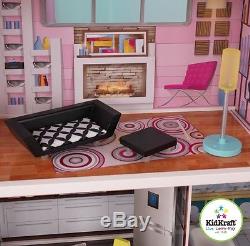 Kidkraft Beachfront Dollhouse Wooden Mansion Furniture Kids Toy Dolls Girls New