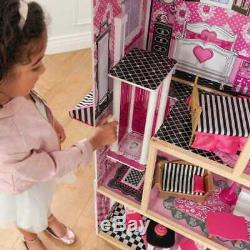 Kidkraft Bella Dollhouse Wooden Dollhouse Kids DollsHouse Fits Barbie Doll