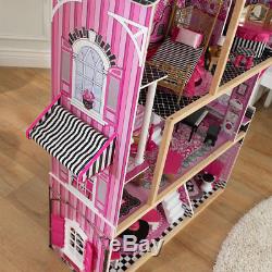 Kidkraft Bella Wooden Kids Dollhouse Dolls House + Furniture Barbie Doll