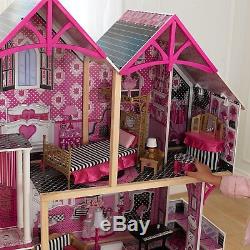 Kidkraft Bella Wooden Kids Dollhouse Dolls House & Furniture Fits Barbie New