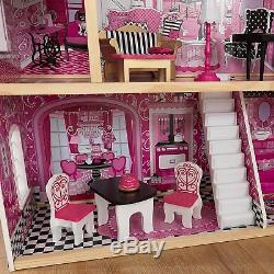 Kidkraft Bella Wooden Kids Dollhouse Dolls House & Furniture Fits Barbie New