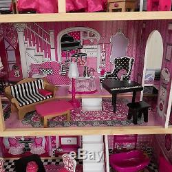 Kidkraft Bella Wooden Kids Dollhouse Dolls House & Furniture Fits Barbie New