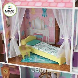 Kidkraft Country Estate Dollhouse, Large Wooden Doll Mansion fits Barbie Dolls