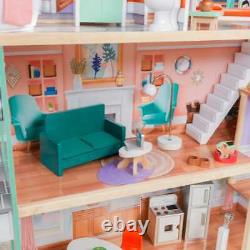 Kidkraft Dahlia Mansion Dollhouse with EZ Kraft Assembly Includes Accessories