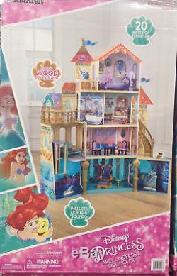 Kidkraft Disney Princess Ariel Undersea Kingdom Wooden Kids Girls Dollhouse New