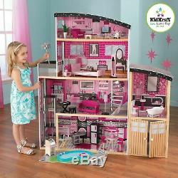 Kidkraft Dutch Wood Sparkle Mansion Large Dolls House Brand New With Furniture