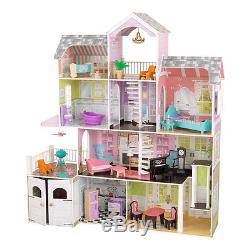 Kidkraft Grand Estate Wooden Girls Dolls House Furniture Barbie Dollhouse