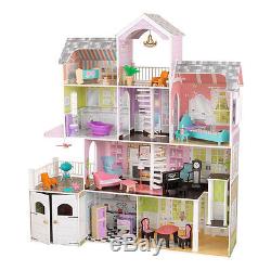 Kidkraft Grand Estate Wooden Girls Dolls House Furniture Fits Barbie Dollhouse