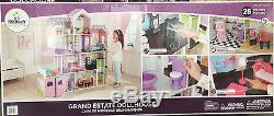 Kidkraft Grand Estate Wooden Girls Dolls House Furniture Fits Barbie Dollhouse