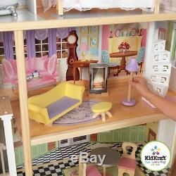 Kidkraft Kaylee Dollhouse Girls Wooden Doll House Fits Barbie Dolls