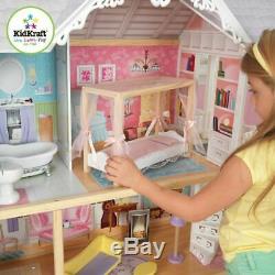 Kidkraft Kaylee Dollhouse Girls Wooden Doll House Fits Barbie Dolls FREE UK