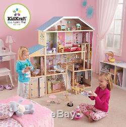 Kidkraft Majestic Mansion, Large Wooden Dollhouse with Lift fits Barbie Dolls