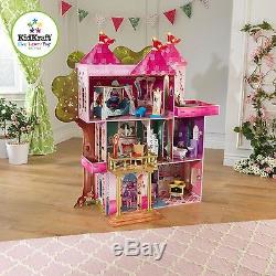 Kidkraft Storybook Mansion, Wooden Dollhouse for Barbie Sized Dolls
