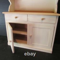 Kitchen Dresser WOODEN PAINTED Doll House Miniature 1/12th scale