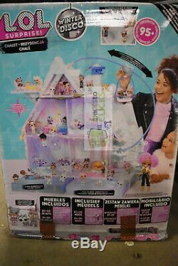 L. O. L LOL Surprise Chalet Winter Disco Doll House Distress Packaging-New inside