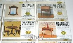 LARGE LOT 23 NEW The House of Miniatures Doll House Furniture Kits SEALED
