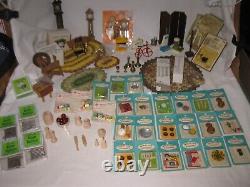 LARGE LOT DOLL HOUSE FURNITURE & MINIATURE ACCESSORIES SOME SEALED & With BOXES