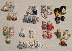 LARGE LOT of 33 CALICO CRITTERS- Red Pandas, Monkey, Cats, Rabbits, Koalas ++