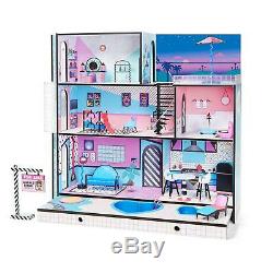 LOL Surprise Doll House With 85+ Surprises Wooden Multi Story Colorful Girls-NEW