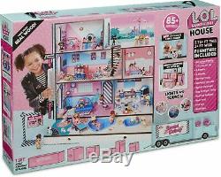 LOL Surprise Doll House Wooden Multi Story Playset 85+ Surprises With New Family