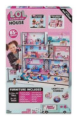 LOL Surprise House with Real Wood Dollhouse Exclusive Family85+ Surprises