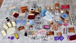 Large Collection Bundle of dolls house furniture miniatures Job Lot