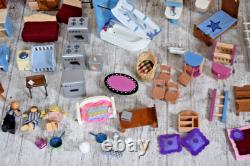 Large Collection Bundle of dolls house furniture miniatures Job Lot