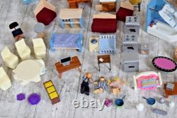 Large Collection Bundle of dolls house furniture miniatures Job Lot