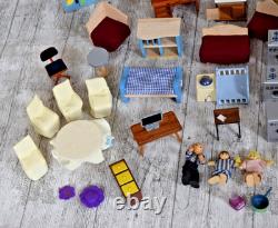 Large Collection Bundle of dolls house furniture miniatures Job Lot