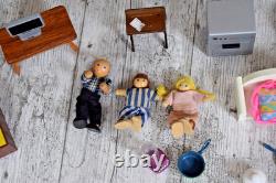 Large Collection Bundle of dolls house furniture miniatures Job Lot