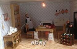 Large Edwardian Dolls House 12 rooms-fully lit