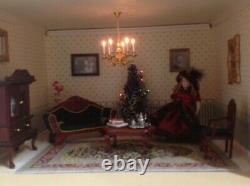 Large Edwardian Dolls House 12 rooms-fully lit