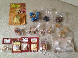 Large Lot Vintage Miniature Doll House Accessories