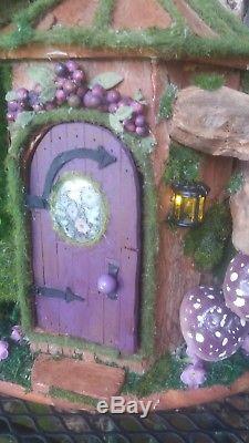 Large OOAK Fairy Dollhouse lighted House by J. McLaughlin great 4 BJD, Realpuki