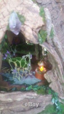 Large OOAK Fairy Dollhouse lighted House by J. McLaughlin great 4 BJD, Realpuki