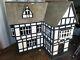 Large Old Tudor Dolls House With Furniture And Figures