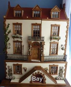 Large Victorian Dolls House, Collectors Item, Immaculate, Furnished, 4 Storey
